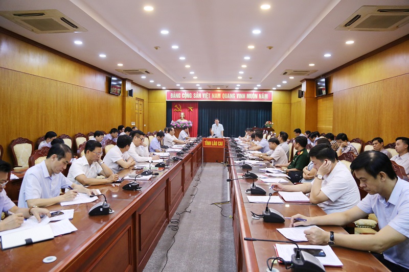 Một cuộc họp của Ủy ban nhân dân  tỉnh Lào Cai