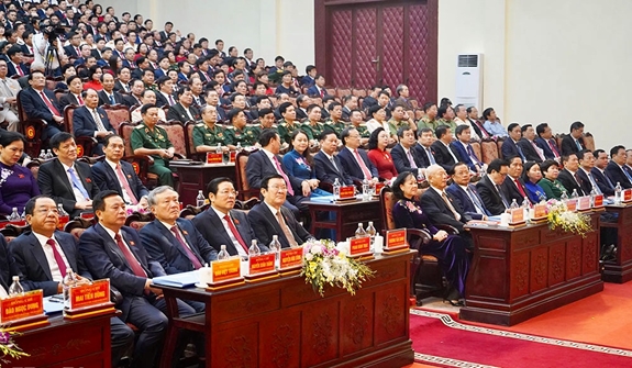 Các đại biểu tham dự Đại hội đại biểu Đảng bộ tỉnh Hà Nam, nhiệm kỳ 2020-2025