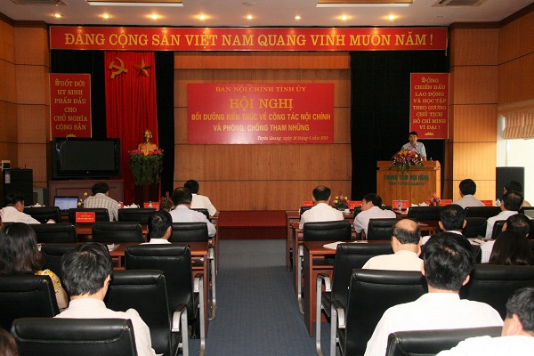  Hội nghị triển khai thực hiện các quy định của Luật phòng, chống tham nhũng tỉnh Tuyên Quang