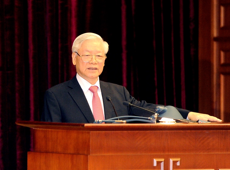 Tổng Bí thư, Chủ tịch nước Nguyễn Phú Trọng phát biểu khai mạc Hội nghị lần thứ 13 Ban Chấp hành Trung ương Đảng khóa XII