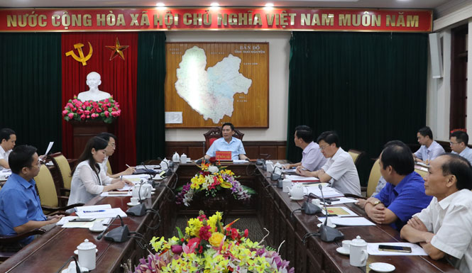 Một cuộc họp của Ủy ban nhân dân tỉnh Thái Nguyên