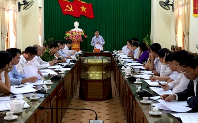  Ban Nội chính Tỉnh ủy Yên Bái làm việc với lãnh đạo chủ chốt huyện Trấn Yên về công tác nội chính và phòng, chống tham nhũng