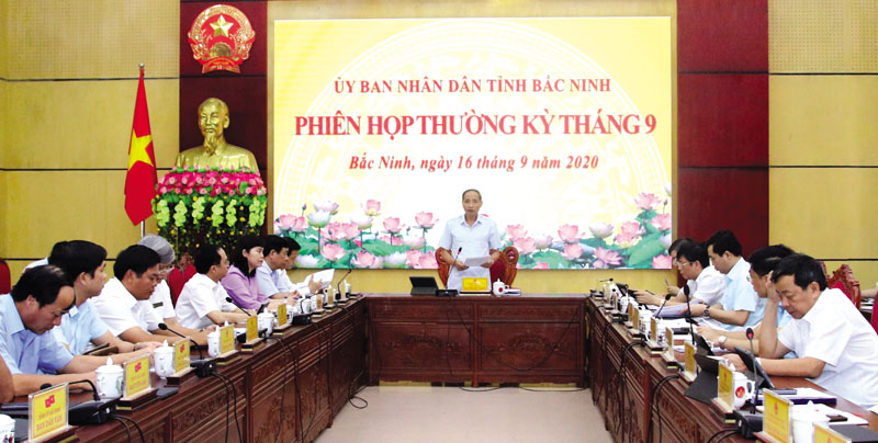 Một cuộc họp của Ủy ban nhân dân tỉnh Bắc Ninh