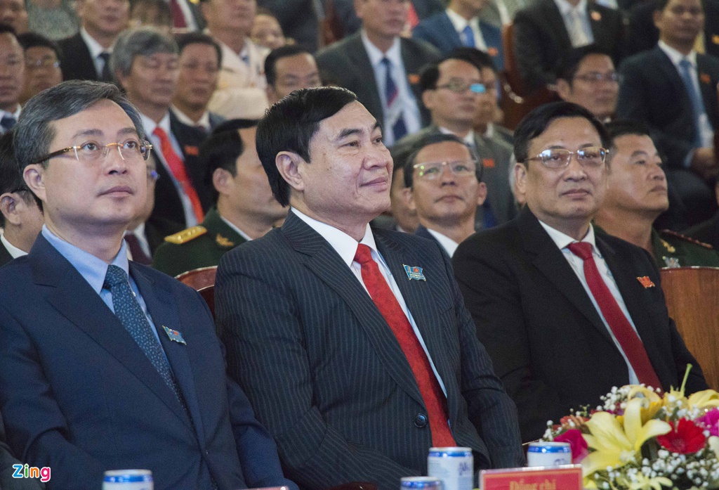 Đồng chí Trần Quốc Cường, Ủy viên Trung ương Đảng, Phó trưởng Ban Nội chính Trung ương dự Đại hội Đảng bộ tỉnh Khánh Hòa