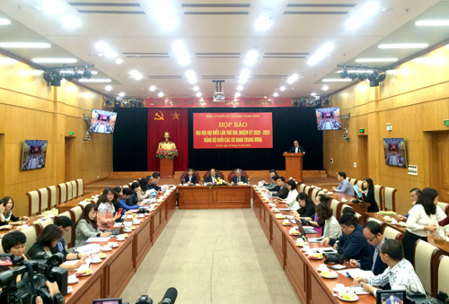 Đảng ủy Khối các cơ quan Trung ương họp báo về Đại hội đại biểu lần thứ XIII, nhiệm kỳ 2020-2025