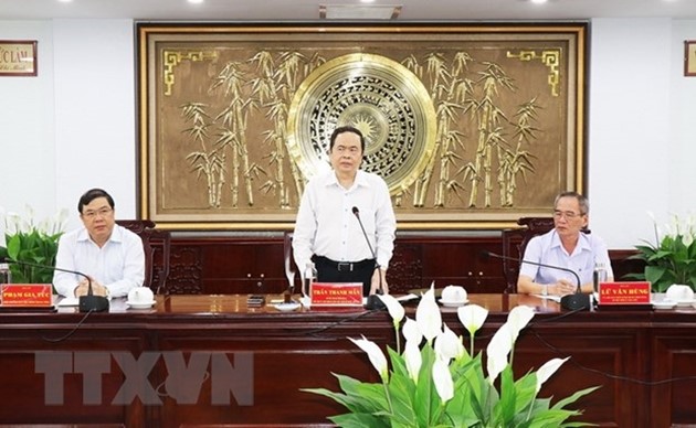 Đồng chí Trần Thanh Mẫn phát biểu chỉ đạo tại buổi làm việc
