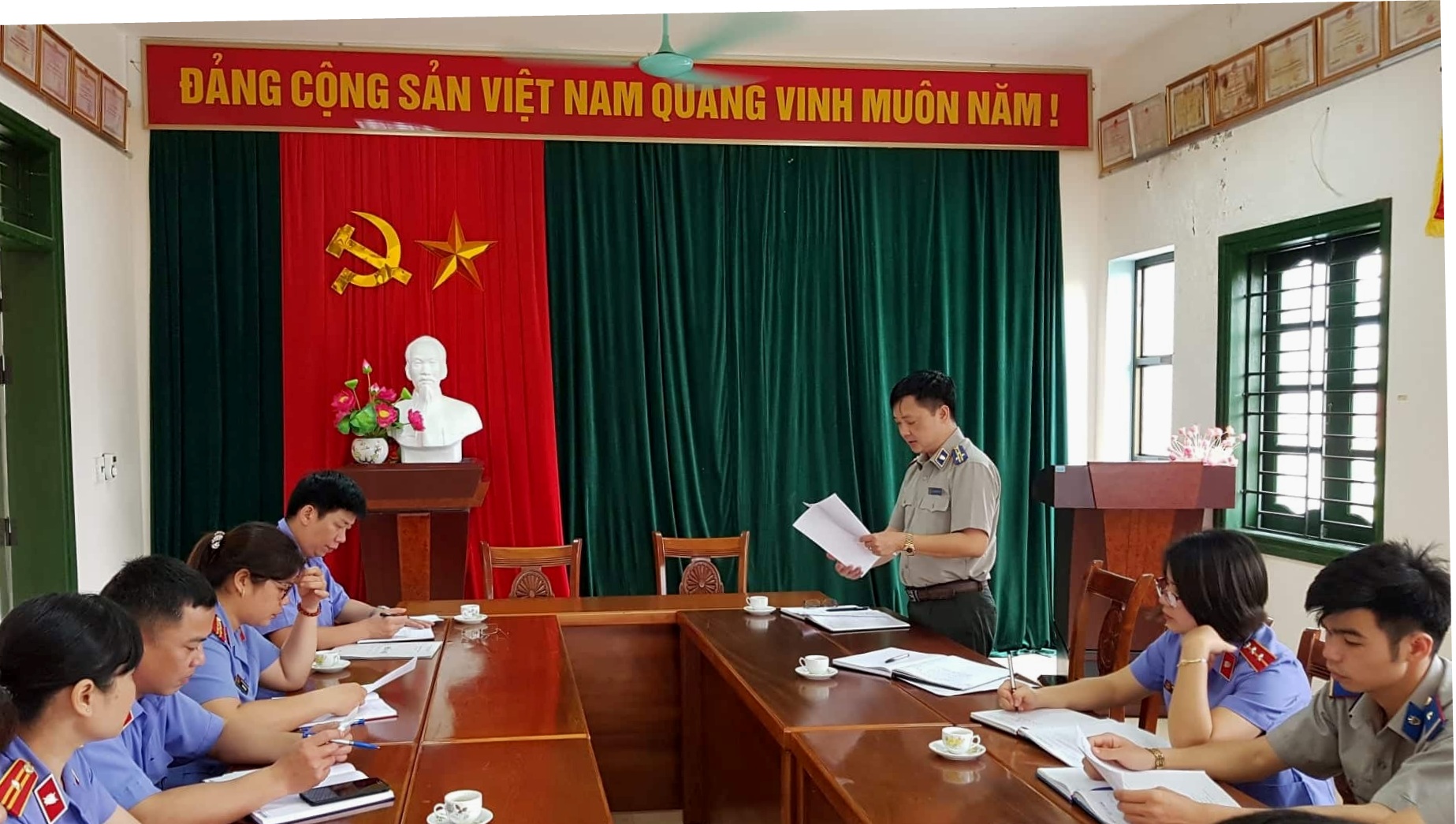 Viện Kiểm sát nhân dân tỉnh Bắc Kạn kiểm sát hoạt động thi hành án dân sự tại Chi cục Thi hành án dân sự huyện Na Rì (tháng 5/2019)