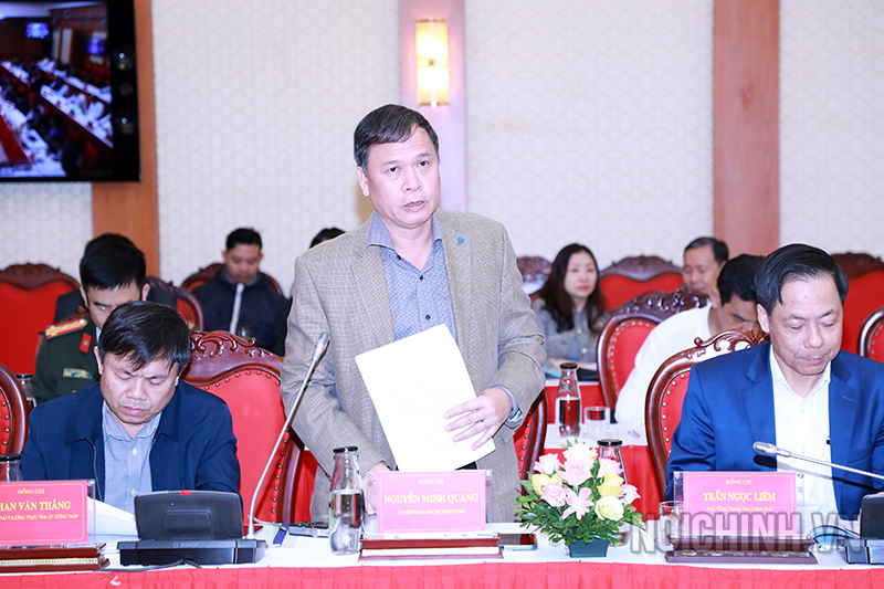 Đồng chí Nguyễn Minh Quang, Ủy viên Ủy Ban kiểm tra Trung ương