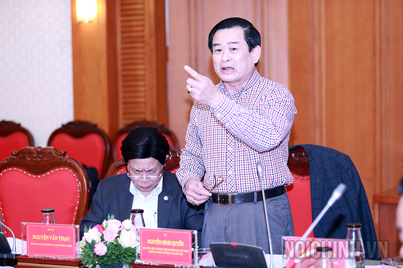 Đồng chí Nguyễn Đình Quyền, nguyên Viện trưởng Viện nghiên cứu lập pháp thuộc Ủy ban Thường vụ Quốc Hội