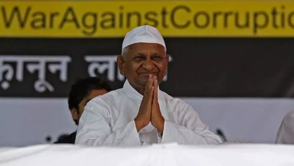 Ông Anna Hazare, lãnh đạo phong trào chống tham nhũng tại Ấn Độ