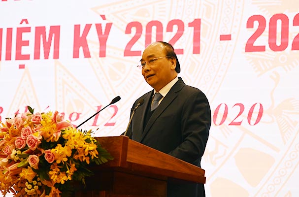 Nguyễn Xuân Phúc, Ủy viên Bộ Chính trị, Thủ tướng Chính phủ phát biểu tại Hội nghị