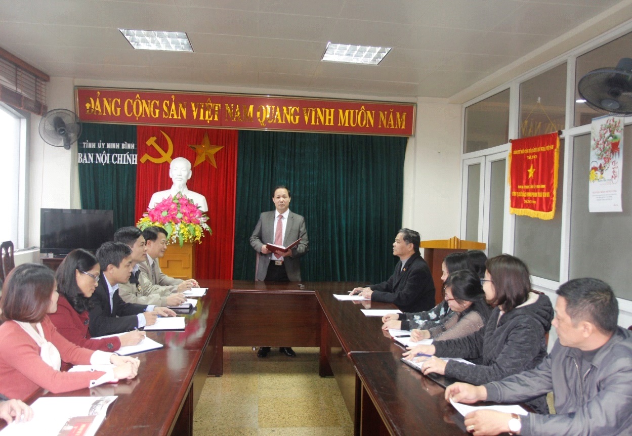 Hội nghị triển khai công tác nội chính, phòng, chống tham nhũng và cải cách tư pháp của Ban Nội chính Tỉnh ủy Ninh Bình