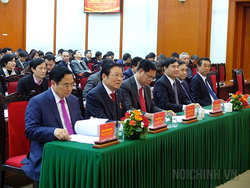 Các đại biểu dự Hội nghị tổng kết công tác năm 2020, triển khai nhiệm vụ năm 2021 của Ban Nội chính Trung ương