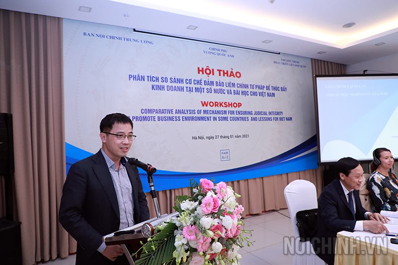 Đồng chí Đậu Anh Tuấn, Trưởng Ban Pháp chế của Phòng Thương mại và Công nghiệp Việt Nam (VCCI)