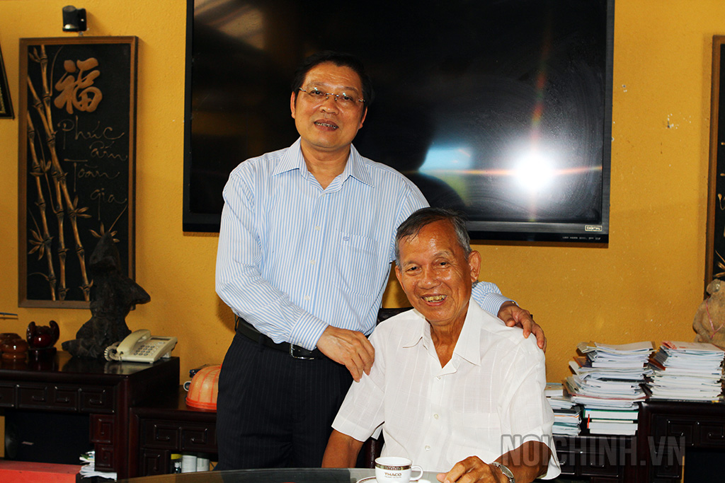 Đồng chí Phan Đình Trạc, Ủy viên Bộ Chính trị, Trưởng Ban Nội chính Trung ương thăm đồng chí Trương Vĩnh Trọng
