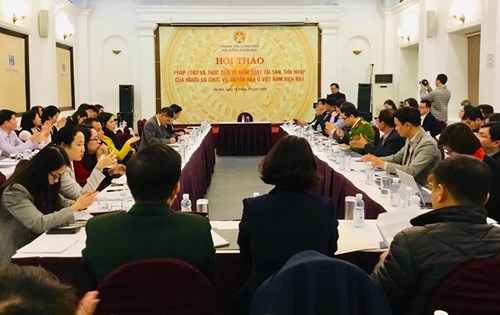 Hội thảo về kiểm soát tài sản, thu nhập của người có chức vụ, quyền hạn ở Việt Nam hiện nay