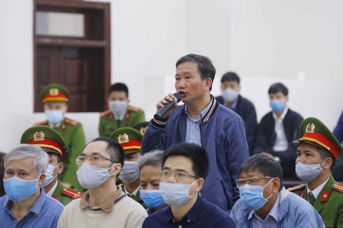Bị cáo Trịnh Xuân Thanh tại phiên xét xử