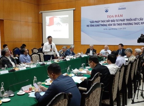 Tọa đàm “Giải pháp thúc đẩy đầu tư phát triển kết cấu hạ tầng giao thông vận tải theo phương thức PPP” tại Hà Nội năm 2019