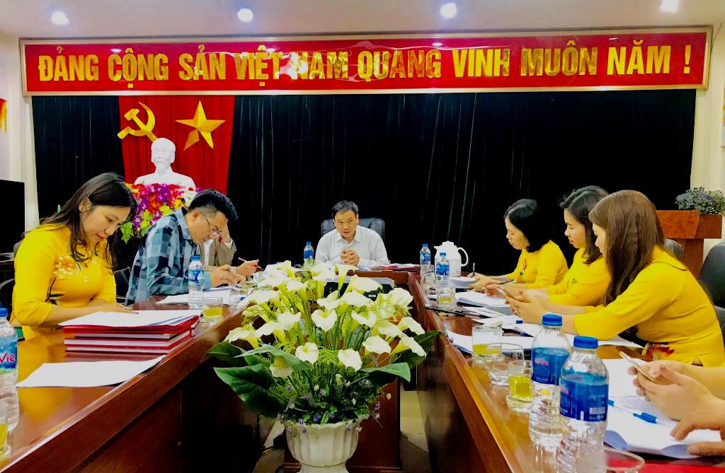 Quang cảnh buổi giao ban tháng 2/2021 của Ban Nội chính Tỉnh ủy Lào Cai 