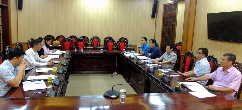 Đoàn công tác Vụ Địa phương 1, Ban Nội chính Trung ương trao đổi công việc với Ban Nội chính Tỉnh ủy Bắc Giang (tháng 3/2021)