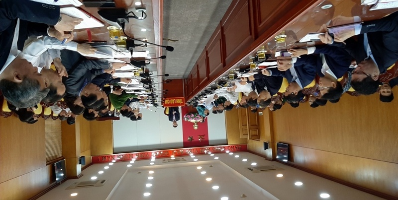 Đồng chí Đặng Xuân Phong, Ủy viên Trung ương Đảng, Bí thư Tỉnh ủy Lào Cai phát biểu tại Hội nghị giao ban công tác nội chính, phòng, chống tham nhũng và cải cách tư pháp, quý I/2021