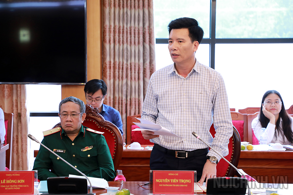 Đồng chí Nguyễn Tiến Trọng, Phó trưởng Ban Tôn giáo Chính phủ