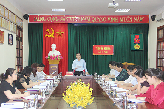 Hội nghị giao ban trực tuyến ngành Ngành tổ chức xây dựng Đảng quý I, triển khai nhiệm vụ quý II/2021 tại điểm cầu tỉnh Sơn La