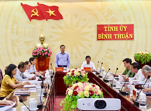 Một Hội nghị của Tỉnh ủy Bình Thuận