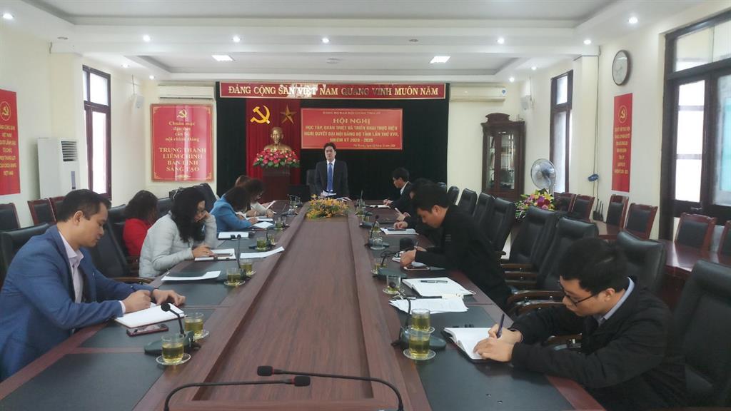 Một Hội nghị của Ban Nội chính Tỉnh ủy Hải Dương