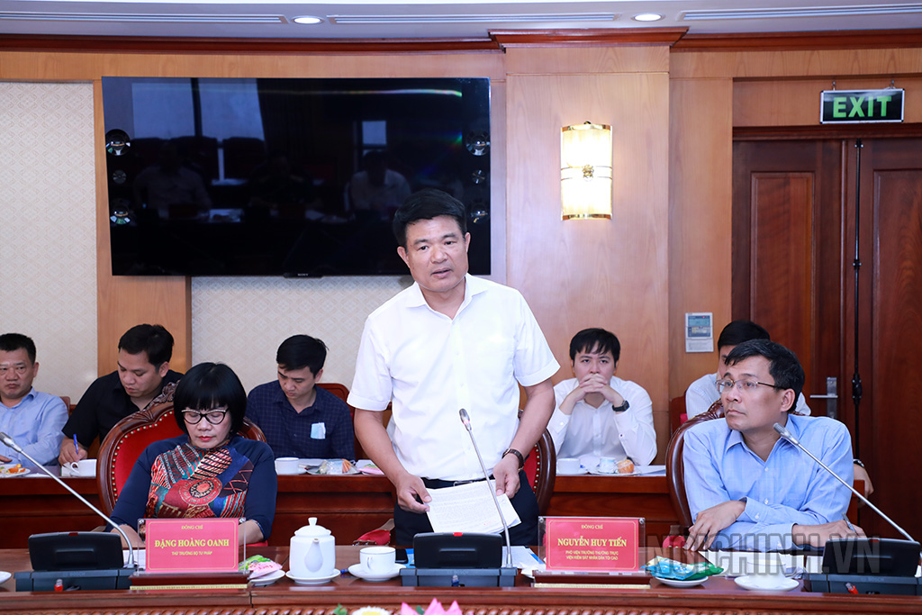 Đồng chí Nguyễn Huy Tiến, Phó Viện trưởng Thường trực, Viện Kiểm sát nhân dân tối cao