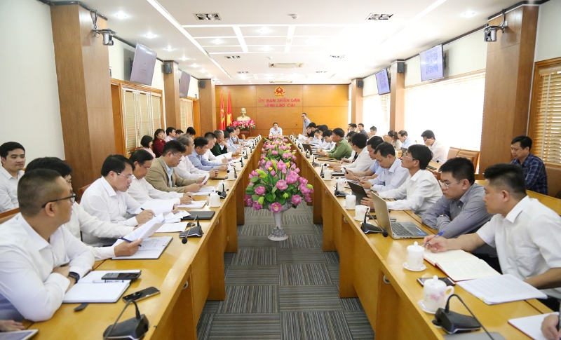 Một Hội nghị của Ủy ban nhân dân tỉnh Lào Cai