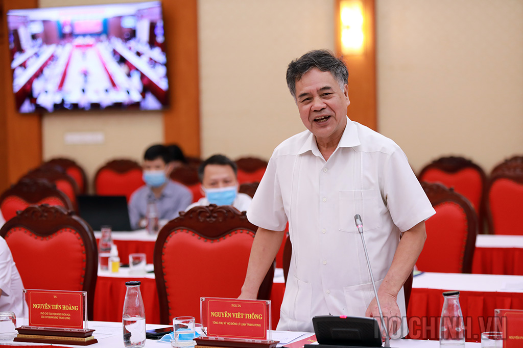 Đồng chí Nguyễn Viết Thông, Tổng thư ký Hội đồng lý luận Trung ương