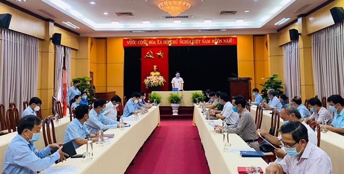 Một cuộc họp của Ủy ban nhân dân tỉnh Quảng Ngãi