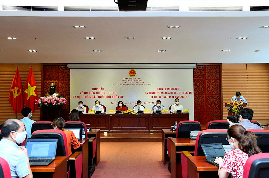 Văn phòng Quốc hội đã tổ chức Họp báo về dự kiến chương trình Kỳ họp thứ Nhất, Quốc hội khóa XV