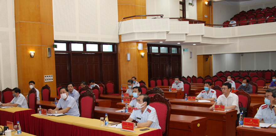 Các đại biểu dự Hội nghị giao ban công tác 5 tháng đầu năm 2021 của Thanh tra Chính phủ