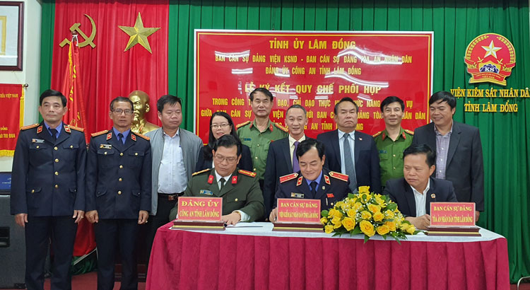 Đại diện Ban Nội chính Tỉnh ủy Lâm Đồng tham dự Lễ ký Quy chế phối hợp trong xử lý các vụ án, vụ việc trên địa bàn tỉnh Lâm Đồng