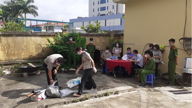 Viện Kiểm sát nhân dân tỉnh Lạng Sơn kiểm sát việc tiêu hủy vật chứng của Cục Thi hành án dân sự tỉnh (tháng 6/2021)