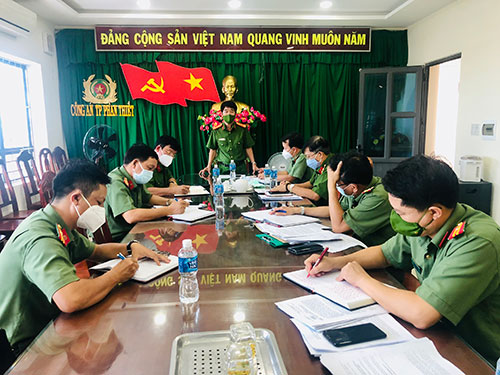 Công an tỉnh Bình Thuận làm việc với Công an thành phố Phan Thiết
