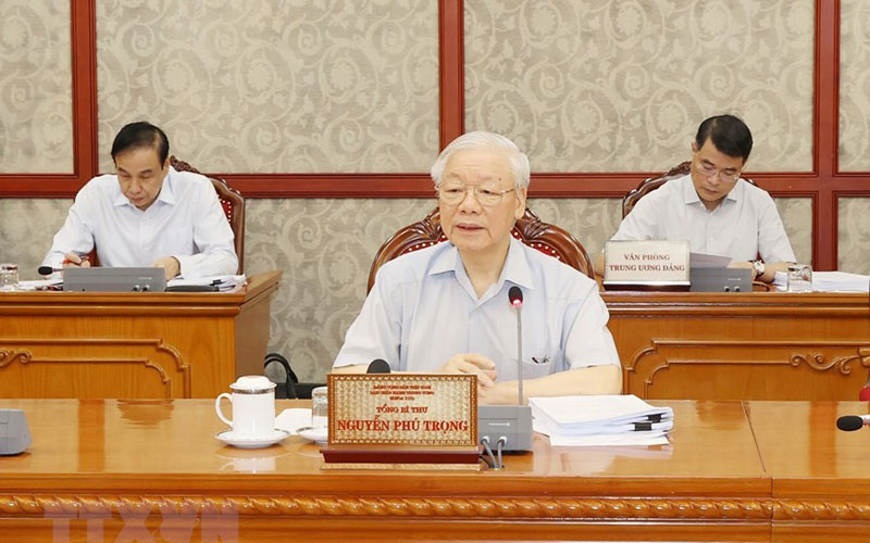 Đồng chí Tổng Bí thư Nguyễn Phú Trọng phát biểu kết luận