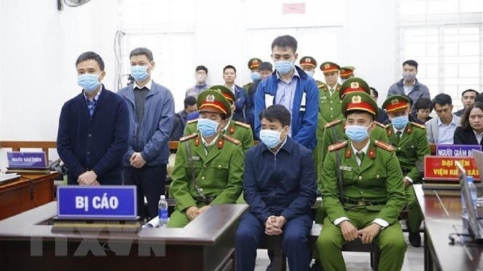 Bị cáo Nguyễn Đức Chung trong phiên tòa xét xử tội danh chiếm đoạt tài liệu bí mật Nhà nước