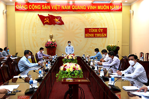 Một cuộc họp của Tỉnh ủy Bình Thuận