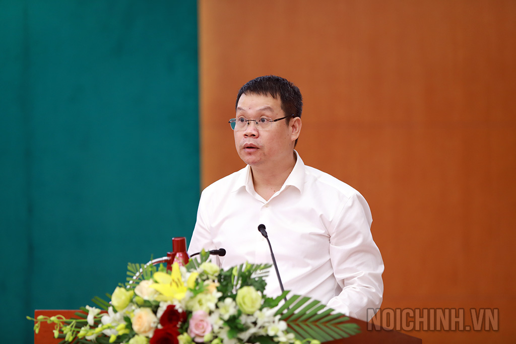 Đồng chí Nguyễn Mạnh Hùng, Vụ trưởng Vụ I, Cơ quan Ủy ban Kiểm tra Trung ương
