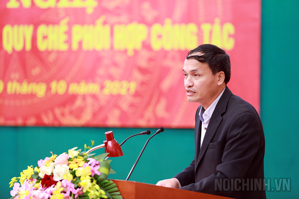 Đồng chí Tạ Văn Giang, Vụ trưởng Vụ Nghiên cứu tổng hợp, Ban Nội chính Trung ương