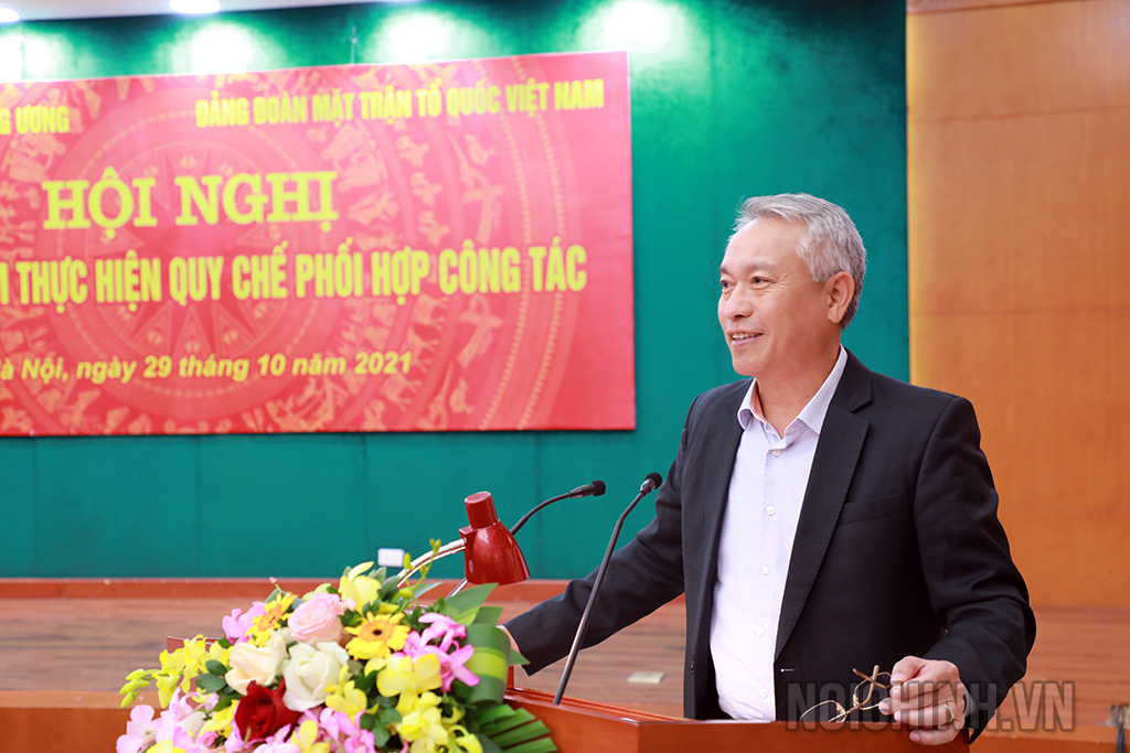 Đồng chí Nguyễn Quốc Vinh, Vụ trưởng Vụ Cơ quan Nội chính, Ban Nội chính Trung ương