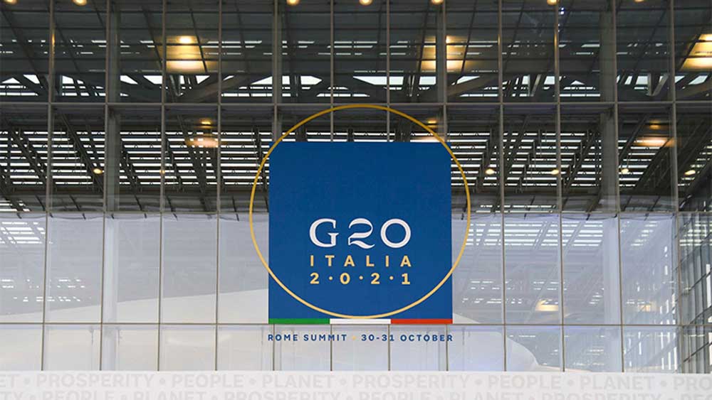 Biểu tượng Hội nghị thượng đỉnh G20 tổ chức tại Rome, Italia