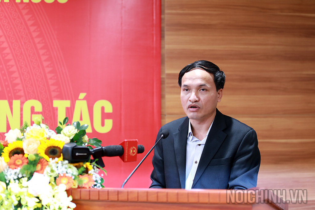 Đồng chí Tạ Văn Giang, Vụ trưởng Vụ Nghiên cứu Tổng hợp, Ban Nội chính Trung ương