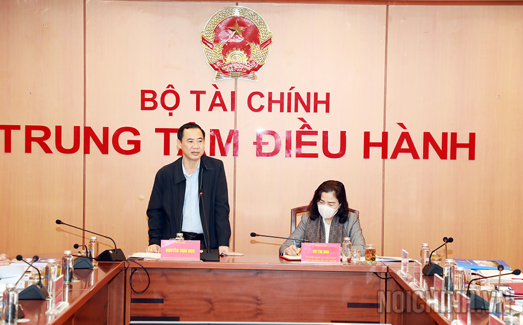 Đồng chí Nguyễn Thái Học, Phó trưởng Ban Nội chính Trung ương phát biểu tại buổi làm việc