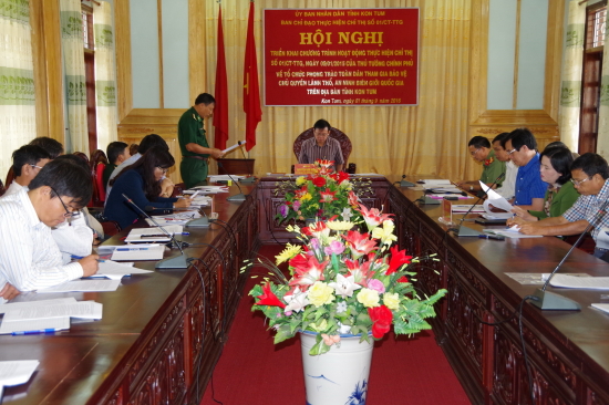 Một Hội nghị của Ủy ban nhân dân tỉnh Kon Tum