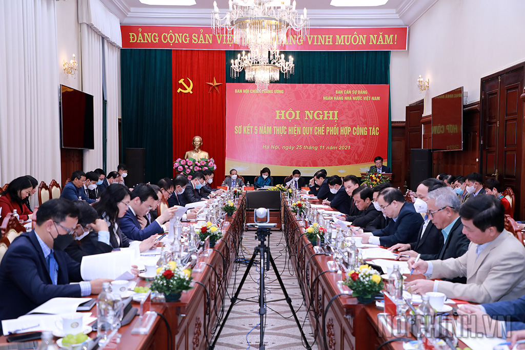 Ban Nội chính Trung ương sơ kết Quy chế phối hợp với Ban cán sự Đảng Ngân hàng Nhà nước Việt Nam
