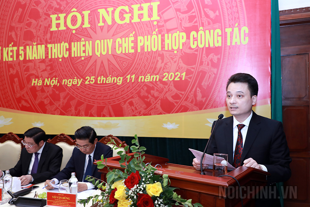Đồng chí Vũ Việt Phương, Phó Vụ trưởng Vụ Theo dõi công tác phòng, chống tham nhũng, Ban Nội chính Trung ương
